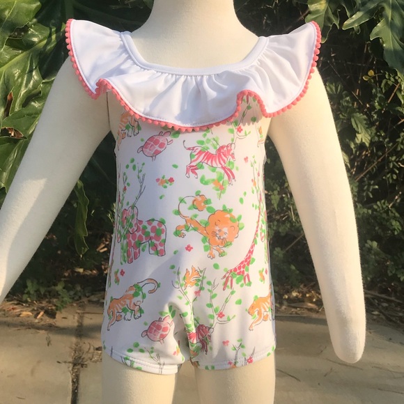 Janie and Jack 6-12 Mo. One Piece Bathing Suit - Picture 2 of 8